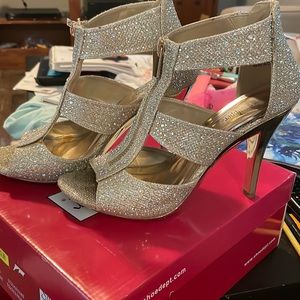 Women’s gold heels